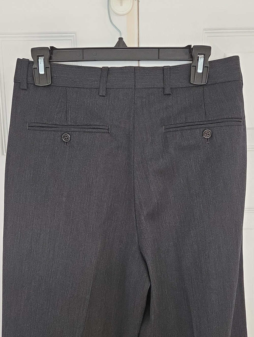 MEN'S BROOKS BROTHERS CHARCOAL GRAY WOOL DRESS PANTS 30X32 - Picture 6 of 7